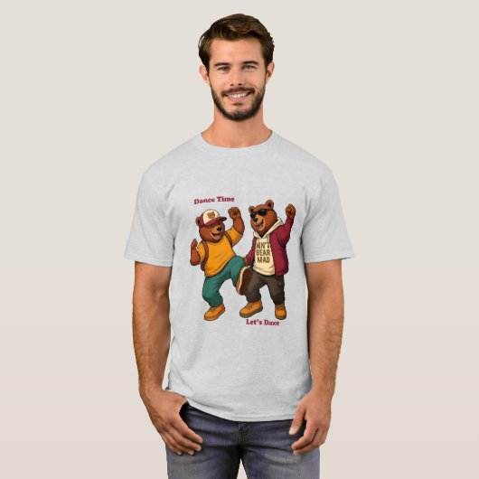 Cool Dancing Bears Tシャツ (正面フル)