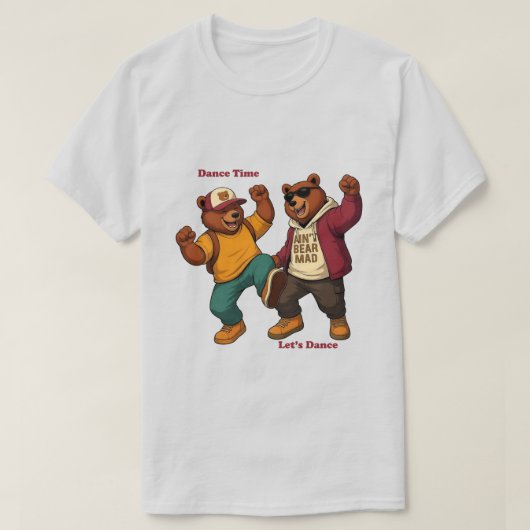 Cool Dancing Bears Tシャツ (デザイン正面)