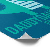 Cool Dino Daddysaurus Rex New Dad Fathers Day  ポスター (角)