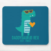 Cool Dino Daddysaurus Rex New Dad Fathers Day  マウスパッド (正面)