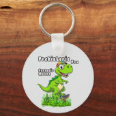Cool Dino on a Skateboard キーホルダー (正面)