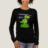 Cool Dino on a Skateboard トライブレンドＴシャツ (正面)