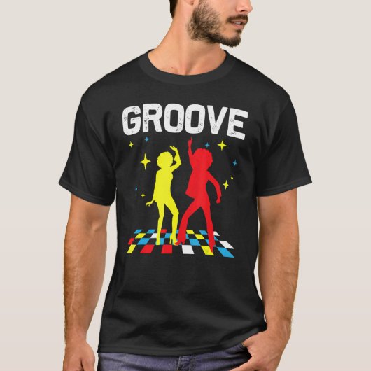 Cool Disco For Men Women 70s 80s Nightclub Music D Tシャツ (正面)