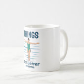 Cool Diving - 水泳は気持ちを高めてくれる コーヒーマグカップ (正面右)