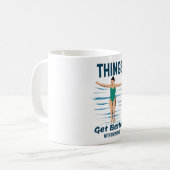 Cool Diving - 水泳は気持ちを高めてくれる コーヒーマグカップ (正面左)
