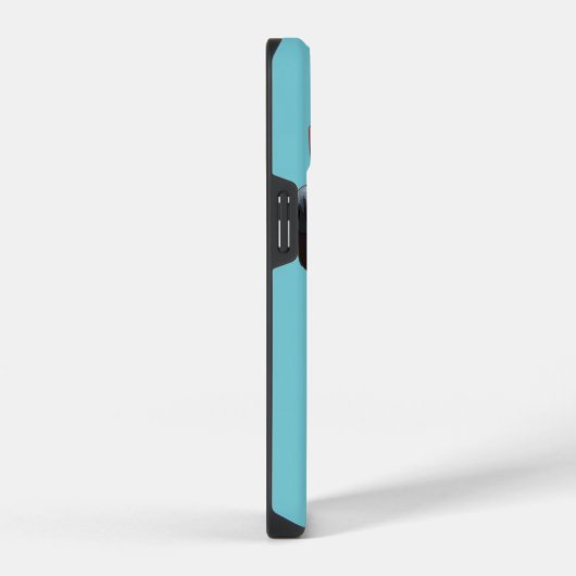 Cool Doberman with sunglasses iPhoneケース (右側面)