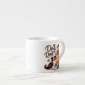 Cool Dog Dad Coffee Mug – Funny Gift for Dog Lover エスプレッソカップ (正面右)