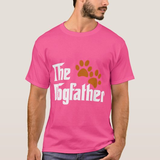 Cool Dog Dad Dog Father he DogFather funny Tシャツ (正面)