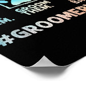 Cool Dog Groomer Art For Men Women Dog Grooming Pe ポスター (角)