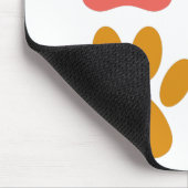 Cool Dog Paw Prints マウスパッド (コーナー)