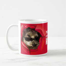 Cool Dog wishing Merry Christmas Mug コーヒーマグカップ