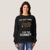 Cool Donkey For Men Women Mule Donkey  Safari Anim スウェットシャツ (正面フル)