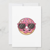 Cool Donut with Sunglasses 招待状 (正面)