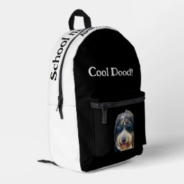 "Cool Dood!" かっこいいサングラス犬のリュック プリントバックパック