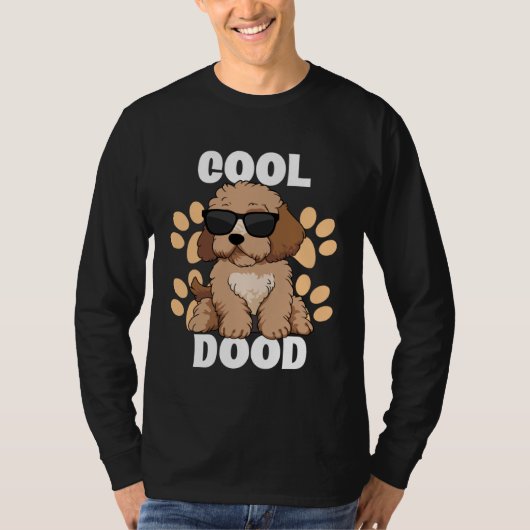 Cool Dood Labradoodle Sunglasses Paw Print for Doo Tシャツ (正面)