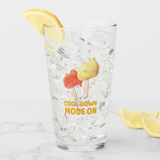 Cool Down Mode On: Iron T & Bunny Girl Popsicles タンブラーグラス (アイス正面)