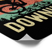 Cool Downhill Jersey, Mountain Biking, Cycling, Mo ポスター (角)