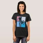 Cool DownHill Mountain Bike Design for Hardcore Cy Tシャツ (正面フル)