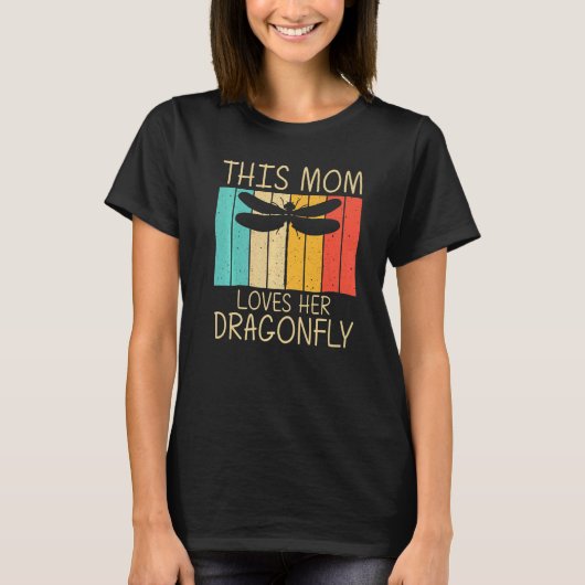 Cool Dragonfly For Mom Mama Critters Insect Dragon Tシャツ (正面)