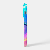 Cool Dramatic Lady Liberty Keep Calm and Sparkle iPhoneケース (左側面)