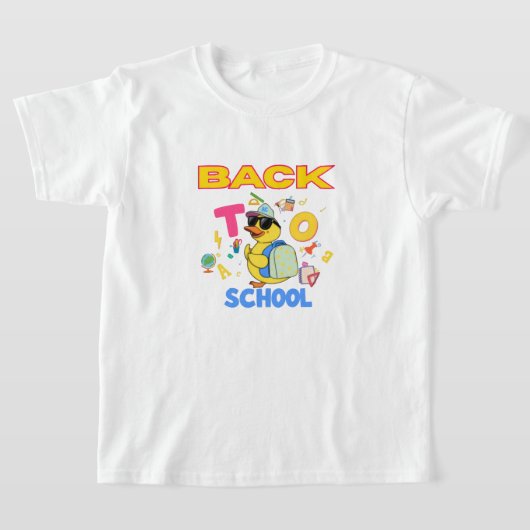 Cool Duck Back to School T-Shirt  Tシャツ (レイダウン)