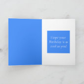 Cool Dude Australian Shephard Folded Greeting Card カード (内部)