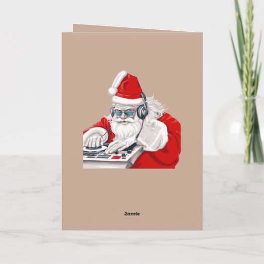 Cool Dude Old Skool Eighties Christmas DJ  カード (裏面)