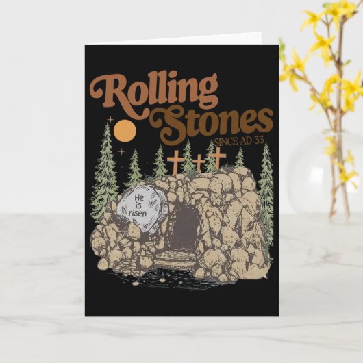 Cool Easter Bunny Face With Sungles  カード (黄色い花)