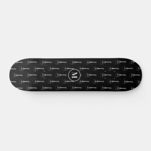 Cool Electric guitar pattern personalized スケートボード (横)