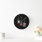 Cool Electric Guitars for Music Lovers Custom Gift ラウンド壁時計 (ホーム)