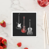 Cool Electric Guitars for Music Lovers Gift スタンダードカクテルナプキン (インサイチュ)