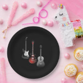 Cool Electric Guitars for Music Lovers Gift ペーパープレート (パーティー)