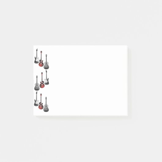 Cool Electric Guitars for Music Lovers Gift ポストイット (正面)