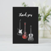 Cool Electric Guitars for Music Thank You サンキューカード (スタンド正面)