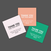 Cool Elegant Bold Green Thank You Card Coupon 割引カード