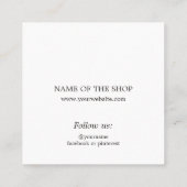 Cool Elegant Bold Green Thank You Card Coupon 割引カード (裏面)