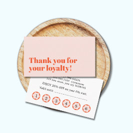 Cool Elegant Pastel Bold Salon  ロイヤリティカード