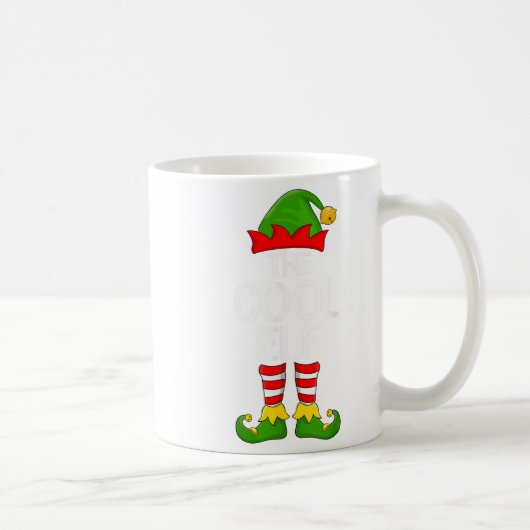 Cool Elf Xmas Matching Family Elf Squad Christmas  コーヒーマグカップ (右)