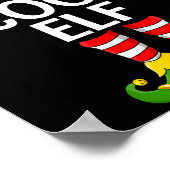 Cool Elf Xmas Matching Family Elf Squad Christmas  ポスター (角)