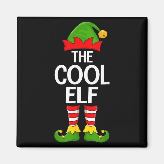 Cool Elf Xmas Matching Family Elf Squad Christmas  マグネット (正面)