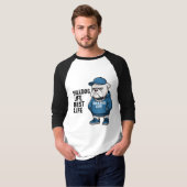Cool English Bulldog Life Cartoon Tシャツ (正面フル)