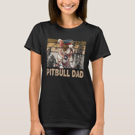 Cool English Pitbull Dad Pitbull Owner Dog Father' Tシャツ (正面)
