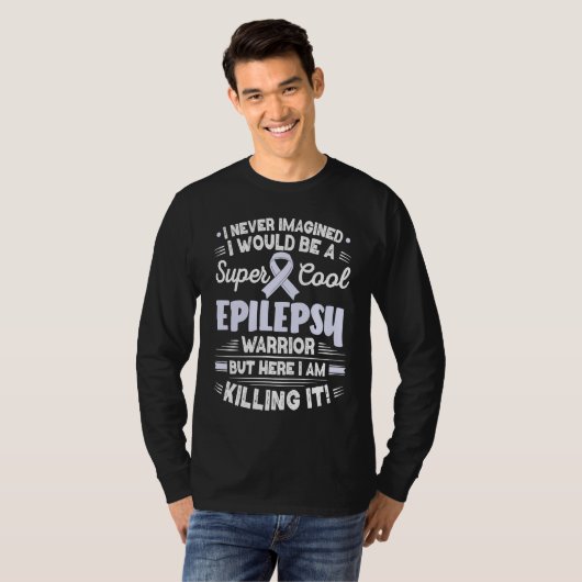 Cool Epilepsy Warrior Epilepsy Awareness Tシャツ (正面フル)