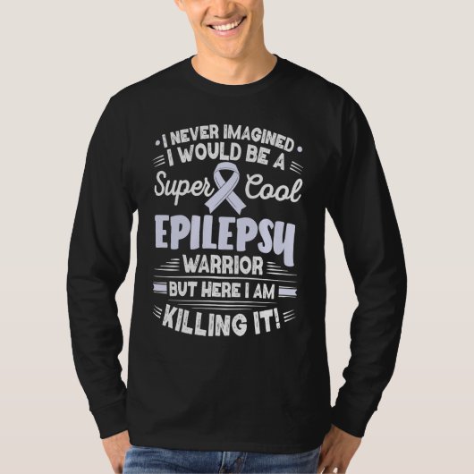 Cool Epilepsy Warrior Epilepsy Awareness Tシャツ (正面)