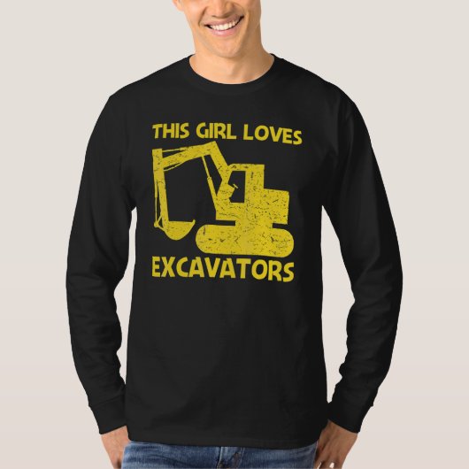 Cool Excavator For Girls Mom Heavy Equipment Opera Tシャツ (正面)