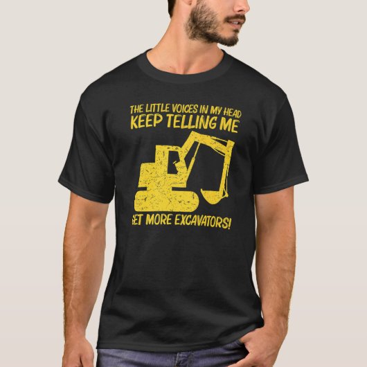 Cool Excavator For Men Women Heavy Equipment Opera Tシャツ (正面)