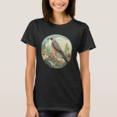 Cool Falconry Bird in Wilderness Tシャツ (正面)