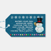 Cool Family of Snowmen ギフトタグ (裏面横)