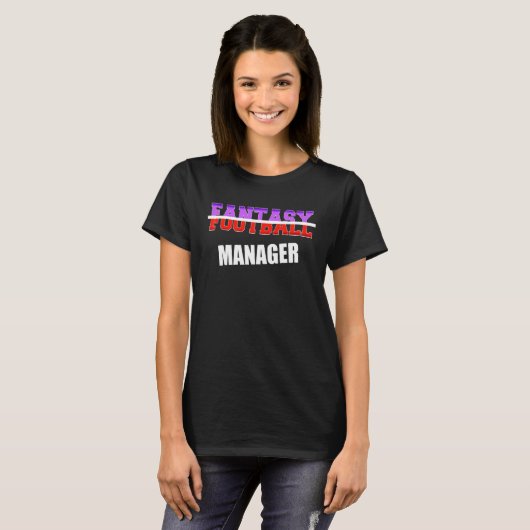 Cool fantasy football Manager design Tシャツ (正面フル)