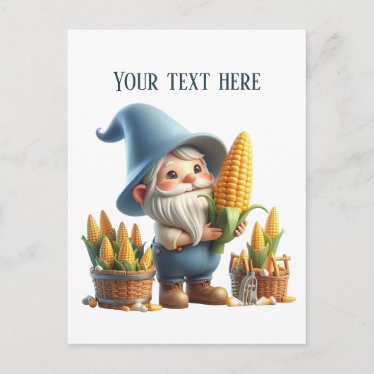 Cool Farmer corn customizable ポストカード (正面)